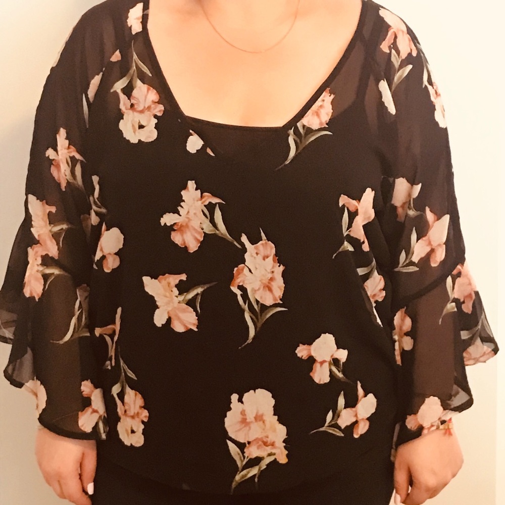 Floral Blouse Plus Size